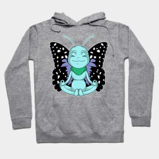 Butterfly at Yoga Stretching Legs Hoodie